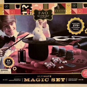 FAO Schwarz Magic Set with Black, Red, and White Accessories